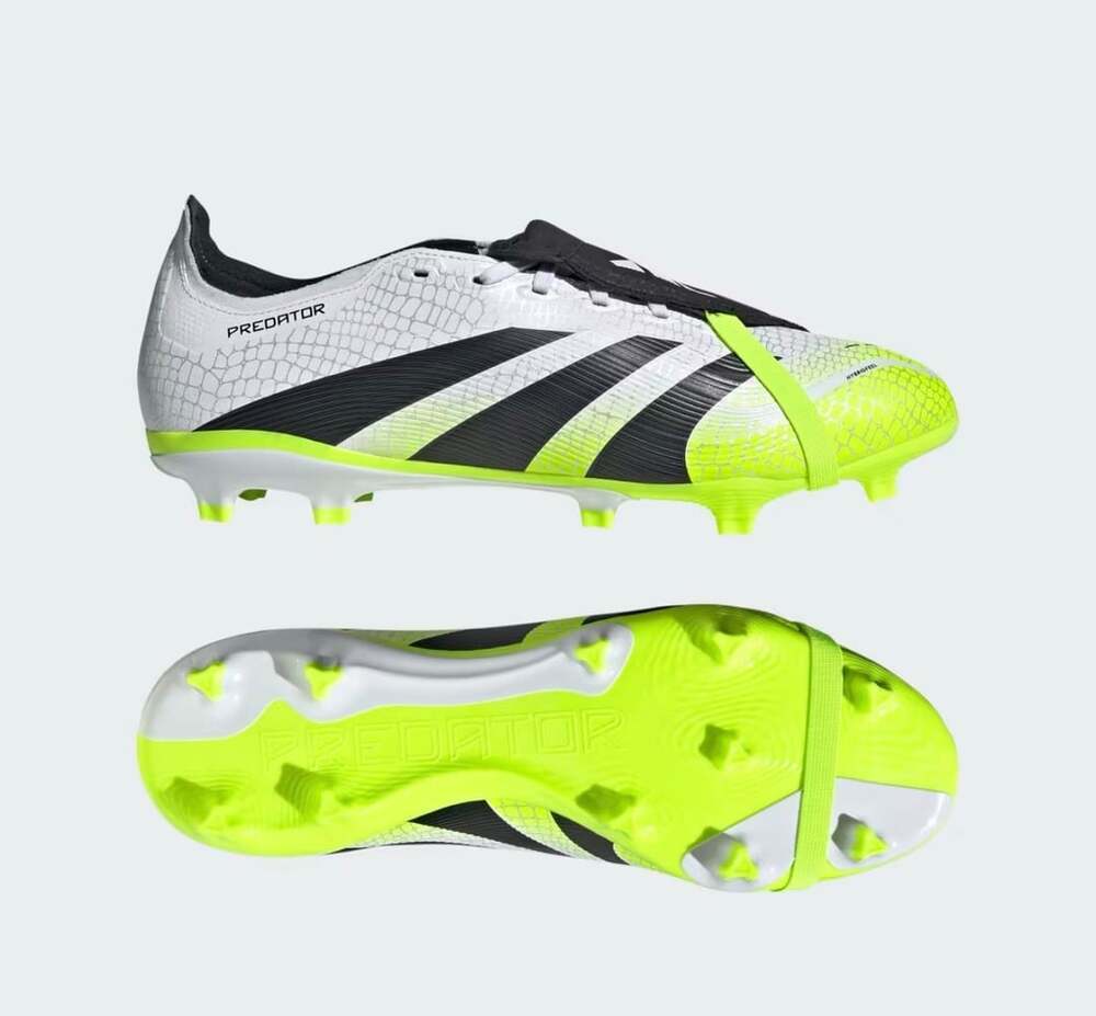Adidas Predator League FT FG/MG Size 11 White Black Soccer Cleats